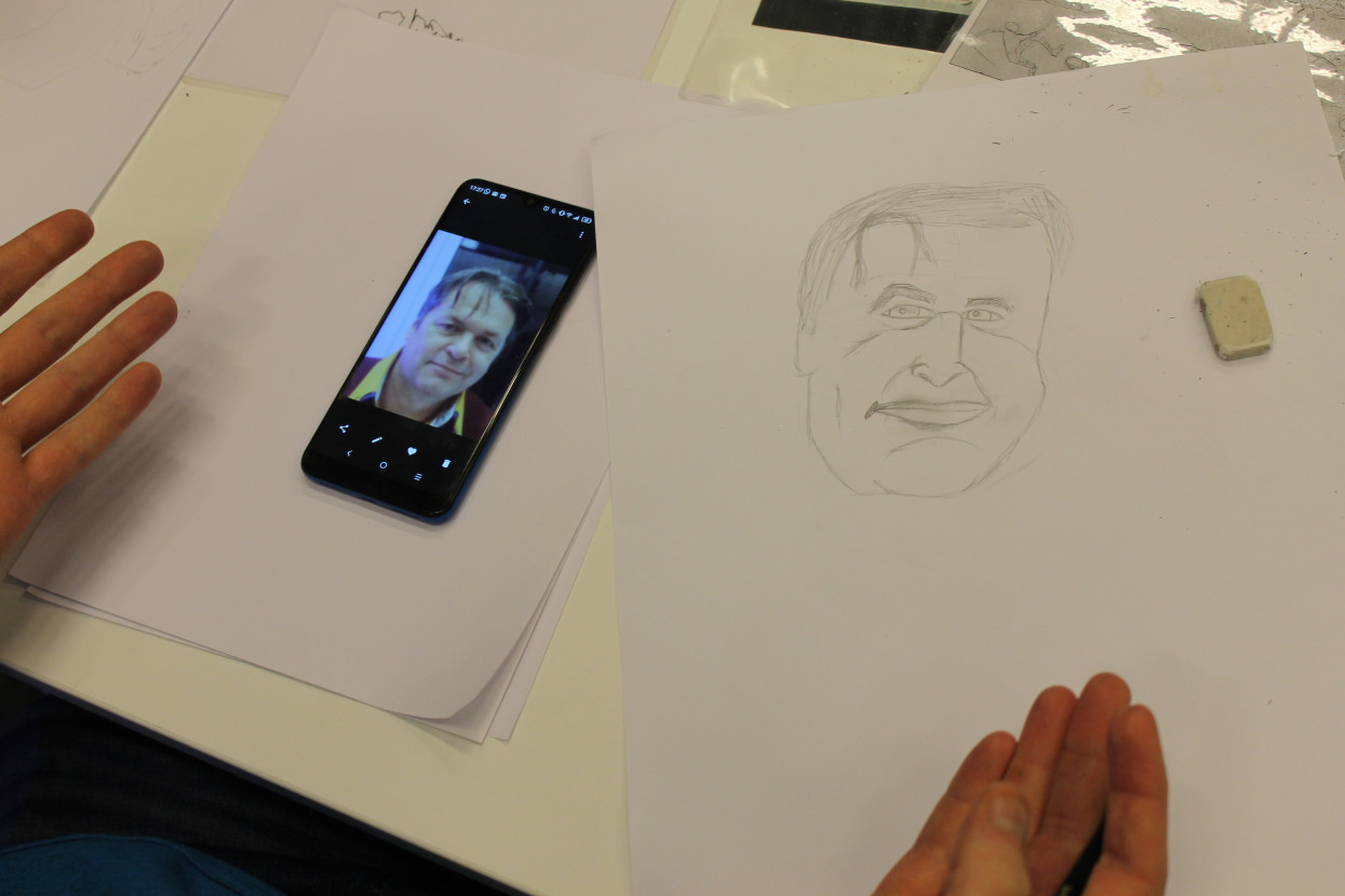 Caricature drawing