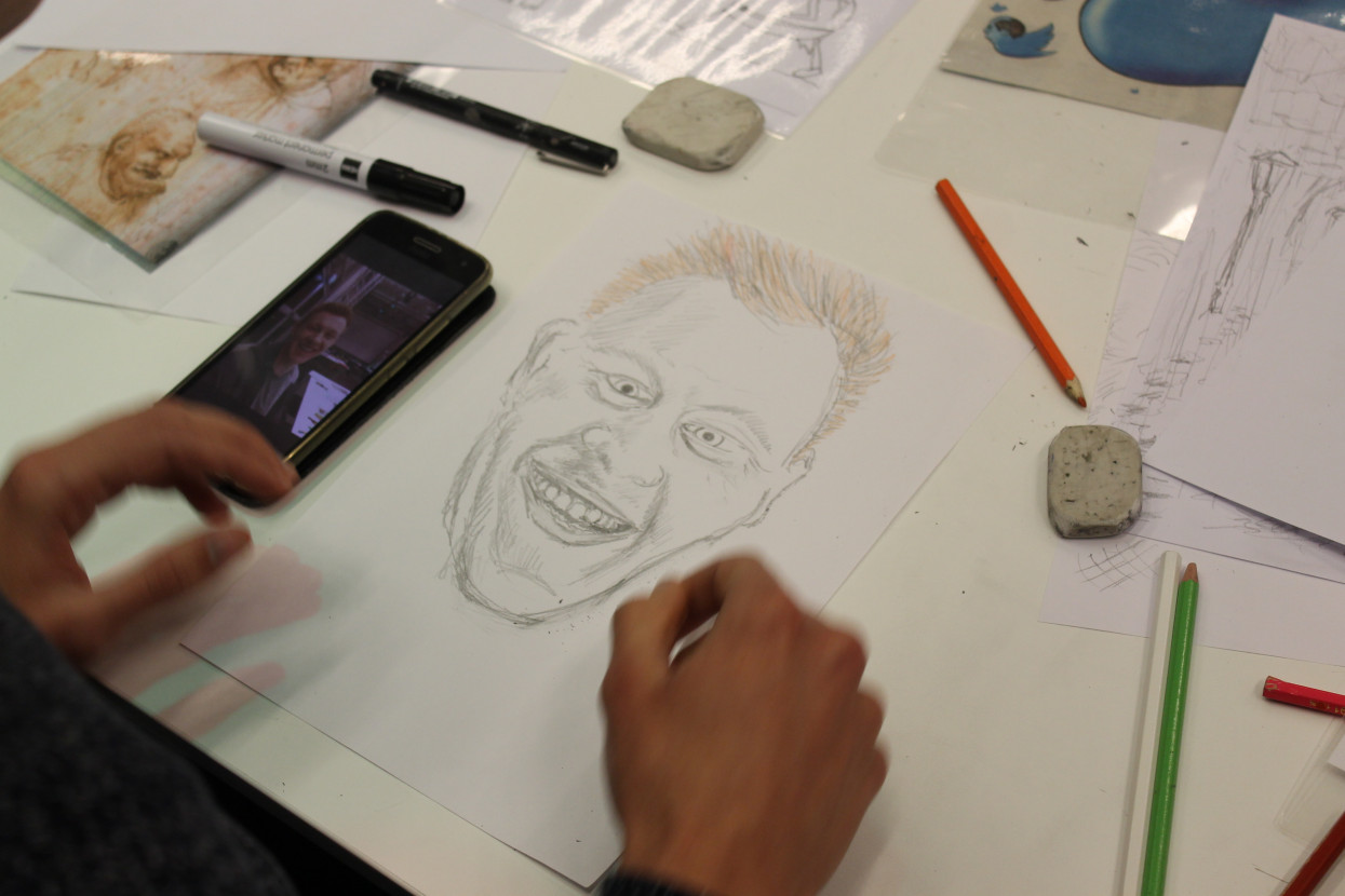 Caricature drawing