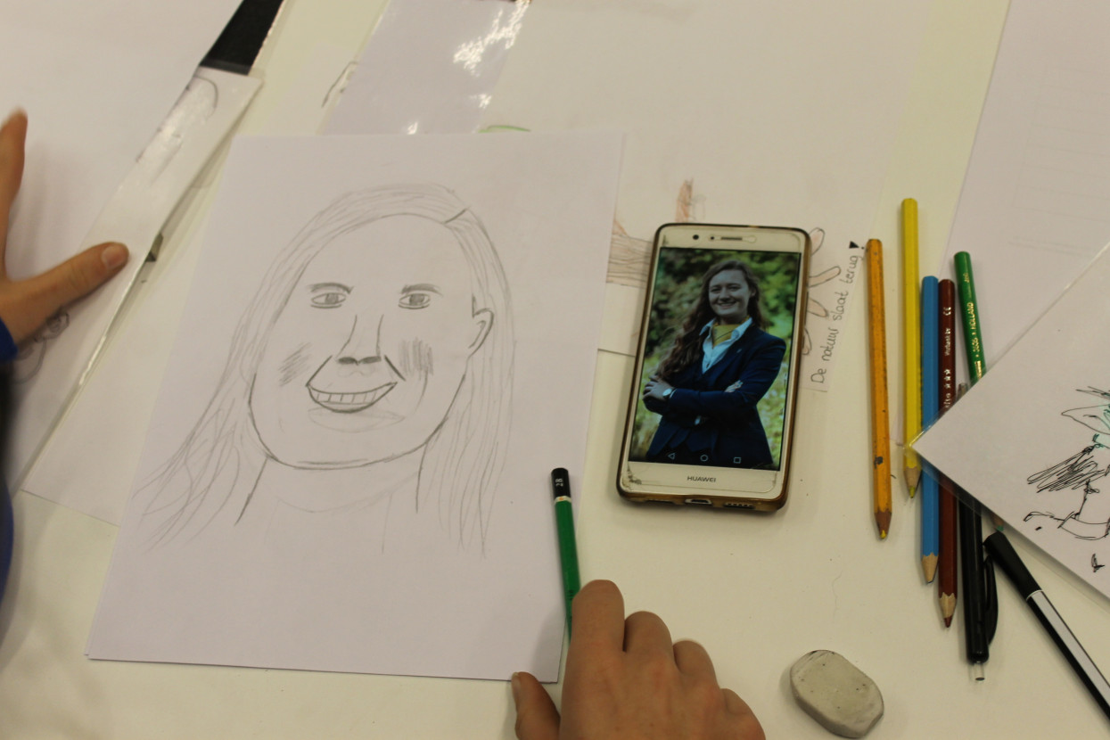 Caricature drawing
