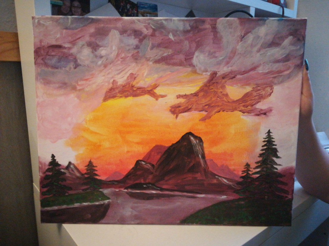 Bob Ross painting