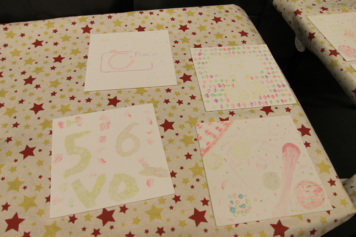 Glow-in-the-dark painting night