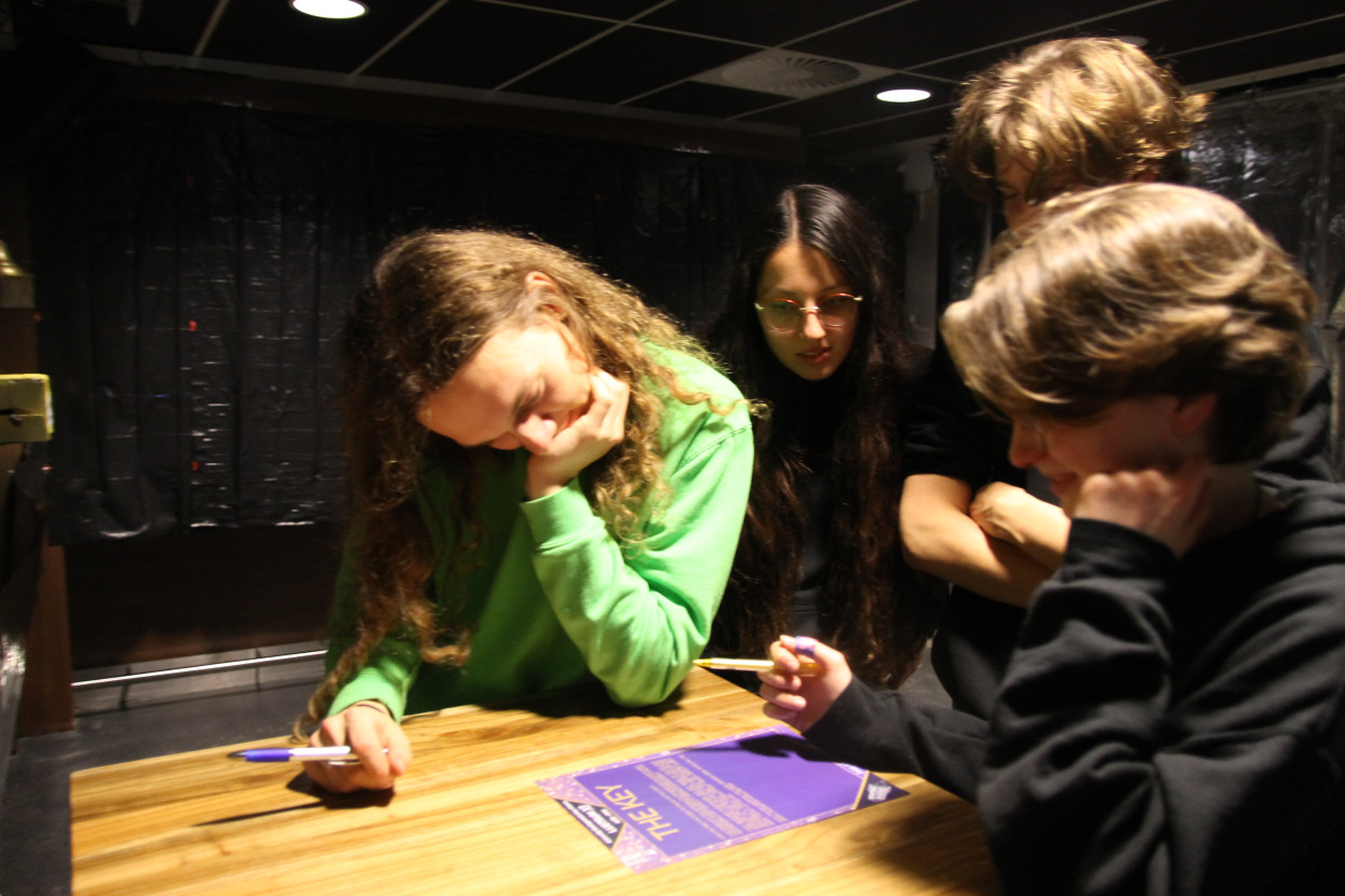 Glow-in-the-dark painting night