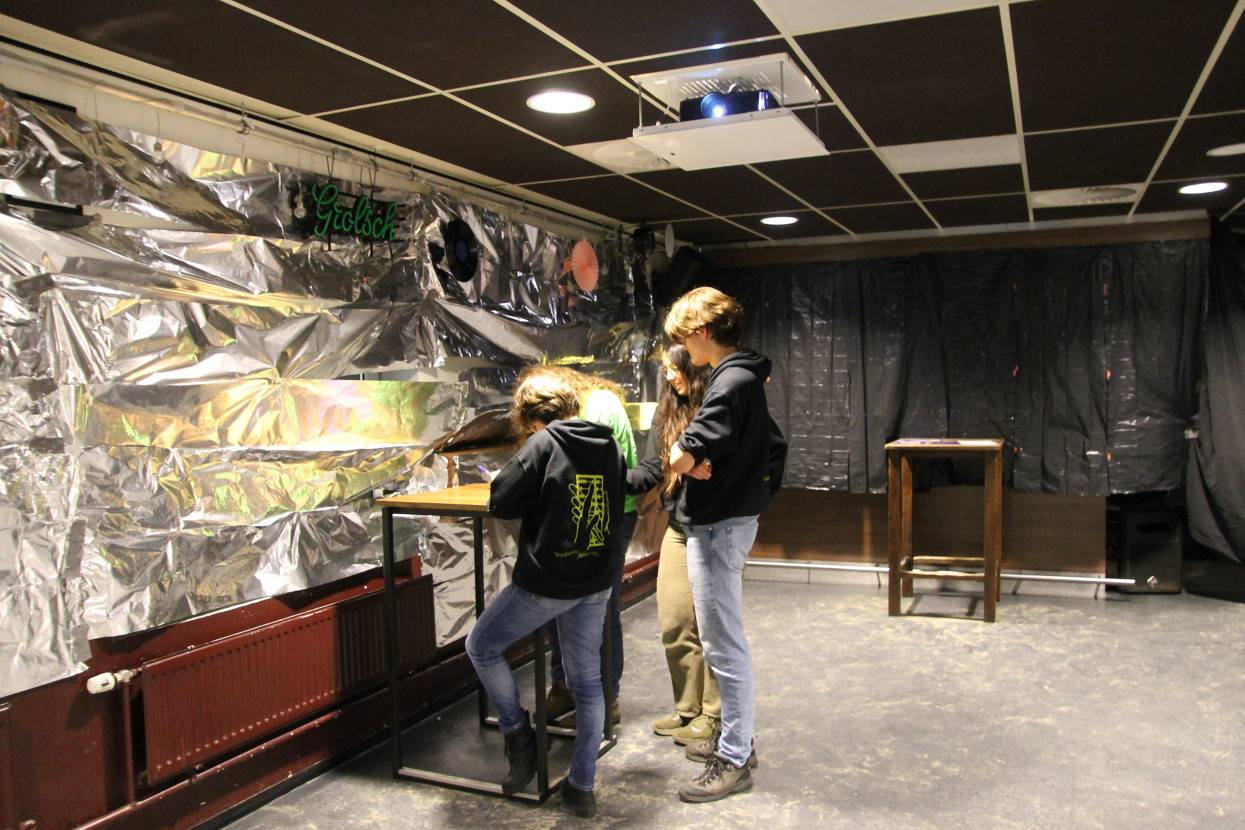 Glow-in-the-dark painting night