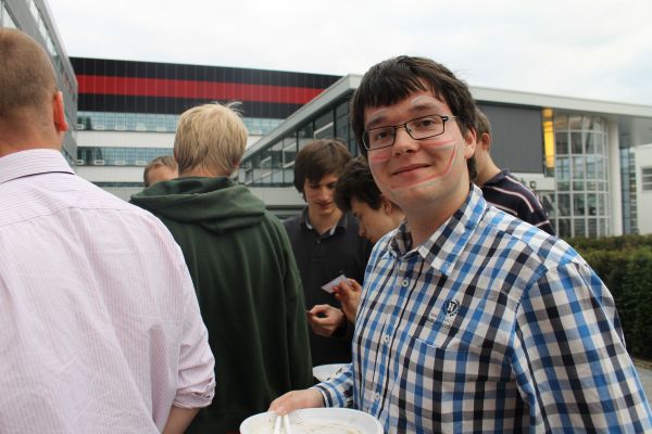 EK-borrel en voetbal kijken