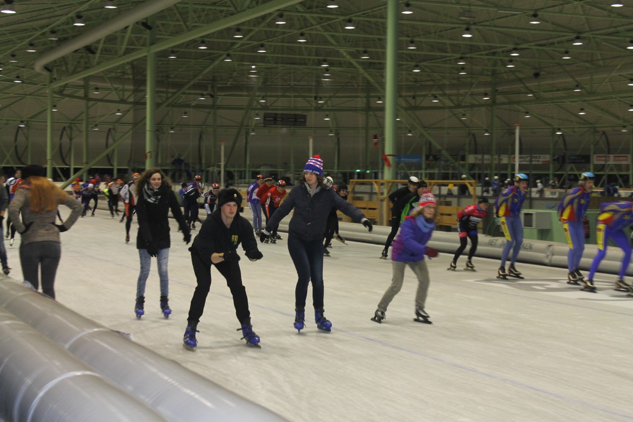 Ice skating