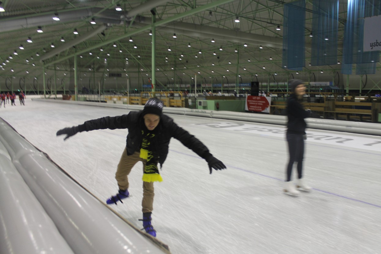 Ice skating