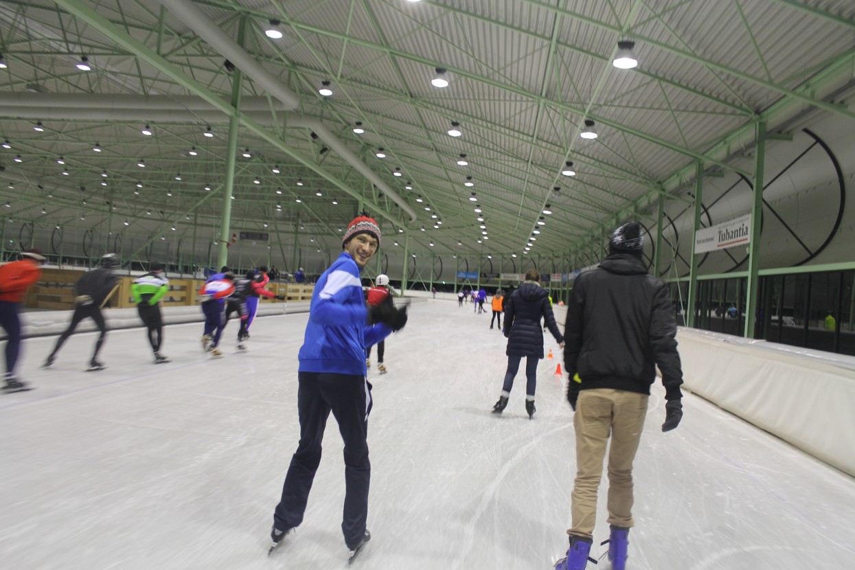 Ice skating